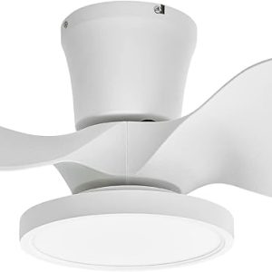 Quiet LED Light Ceiling Fan 22-Inch with Remote for Rooms 1