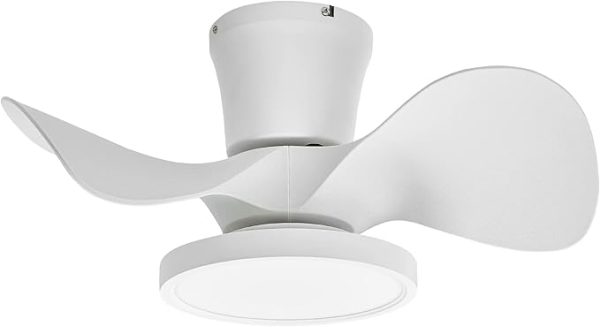 Quiet LED Light Ceiling Fan 22-Inch with Remote for Rooms 1