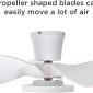 Quiet LED Light Ceiling Fan 22-Inch with Remote for Rooms 4