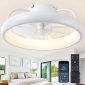 low ceiling fan new white